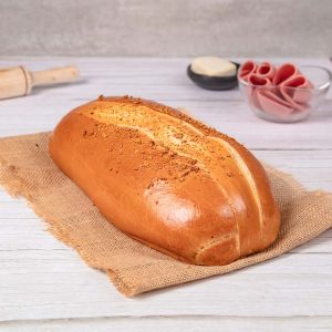 Pan queso y mortadela